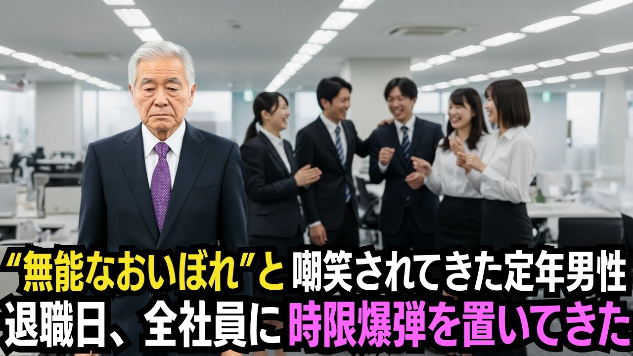 “無能なおいぼれ”と嘲笑されてきた定年男性→退職日、全社員に時限爆弾を置いてきた