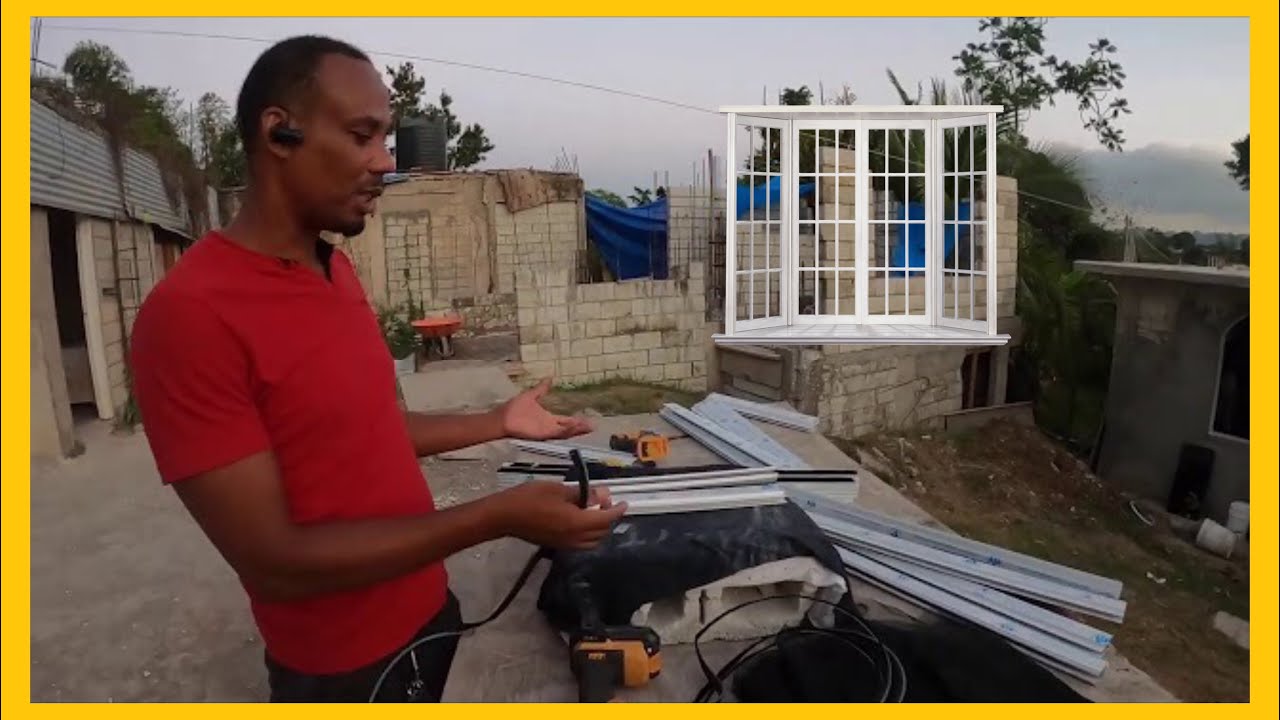 JAMAICA VLOG 2021 | HOW TO BUILD AN ALUMINUM WINDOW FROM SCRATCH IN JAMAICA