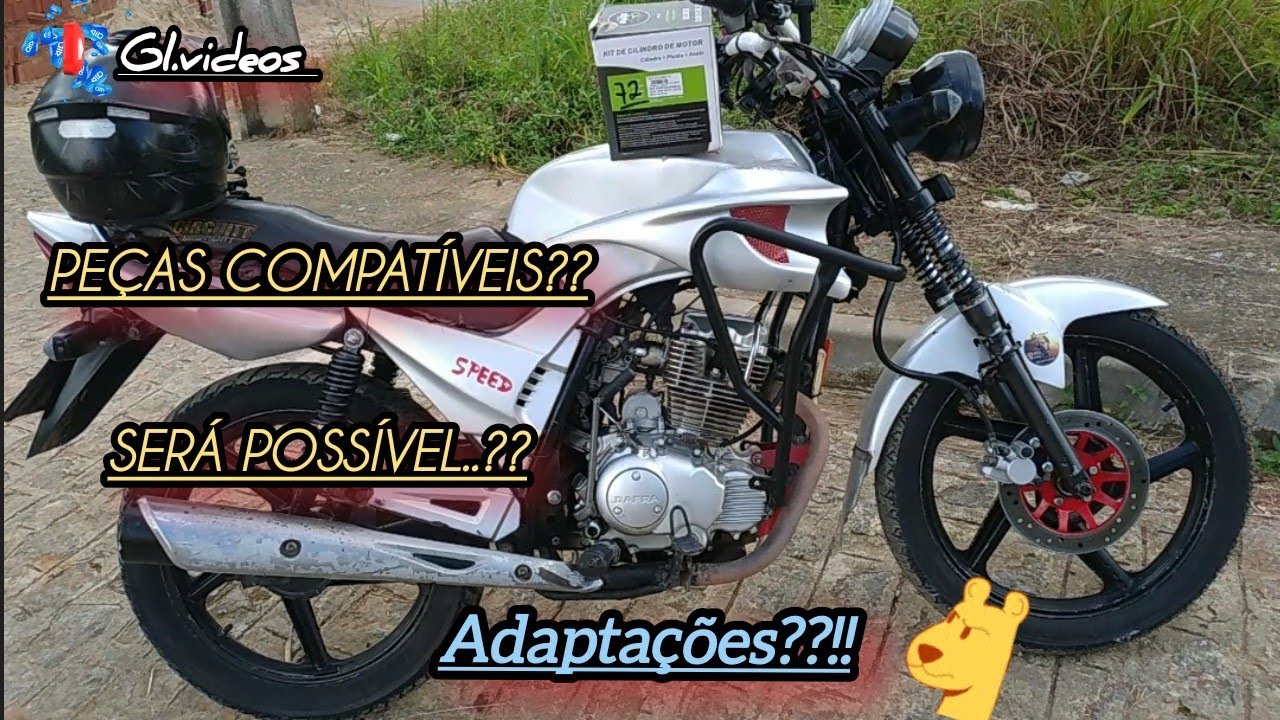 Peças adaptáveis na #dafraspeed 150