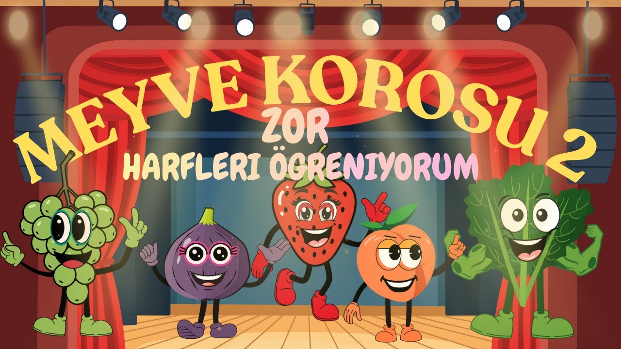 Zor Harfler Şarkısı | Ç Ş I İ Ü | Meyvelerle Harf Öğren!