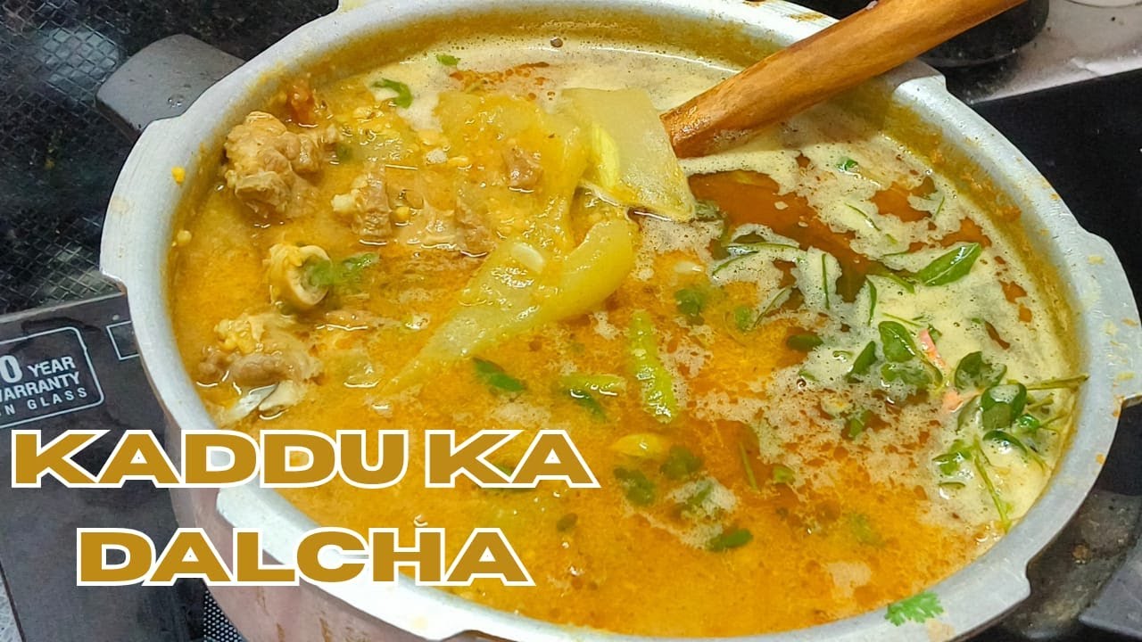 KADDU KA DALCHA / MUTTON KADDU KA DALCHA / HYDERABADI KADDU KA DALCHA