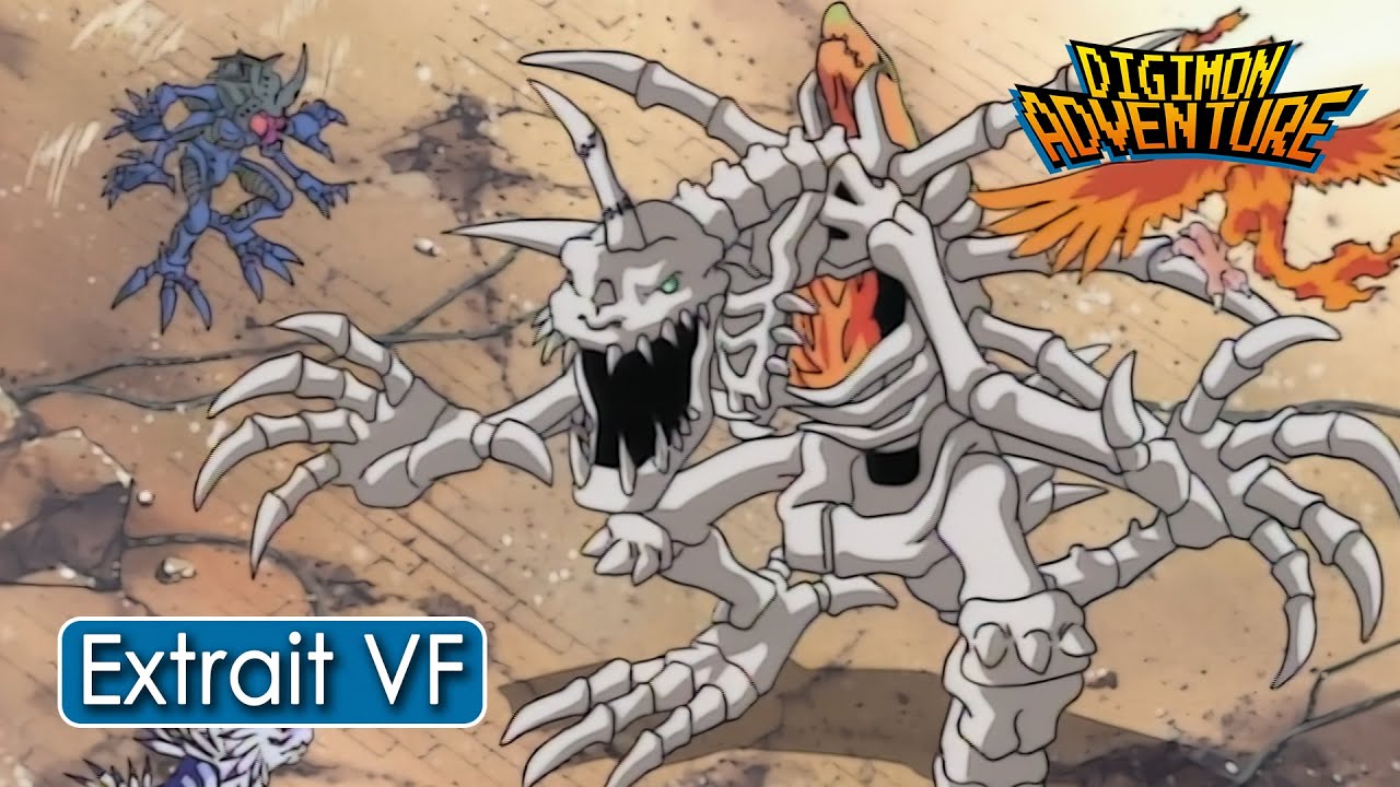 L'EVOLUTION DE SKULLGREYMON - Extrait de la nouvelle VF de Digimon Adventure
