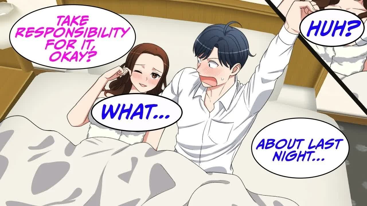 Manga Dub A beautiful woman was sleeping next to me when I woke up ! RomCom