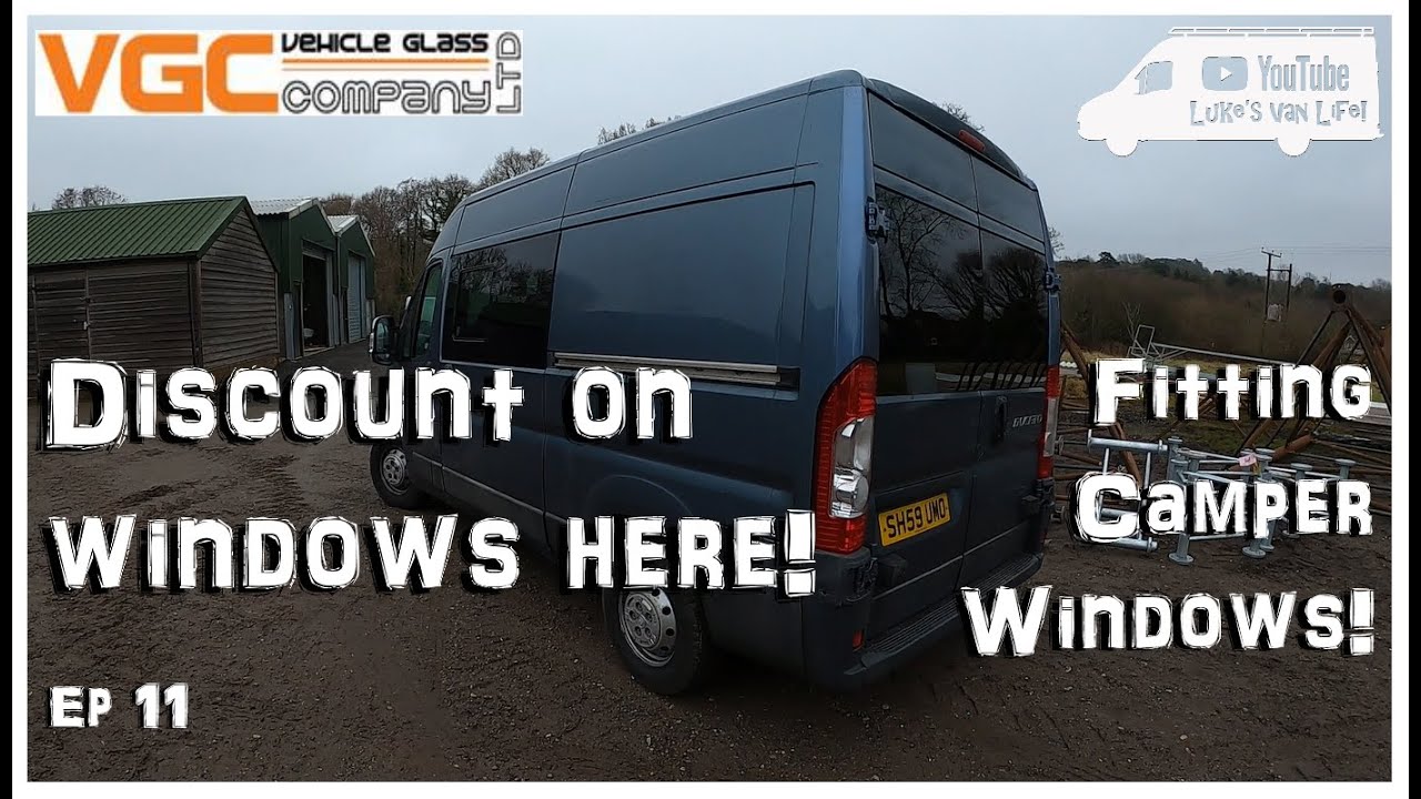 How To Fit Bonded Camper Windows || Ducato Camper Conversion || Episode 11 || Discount here!