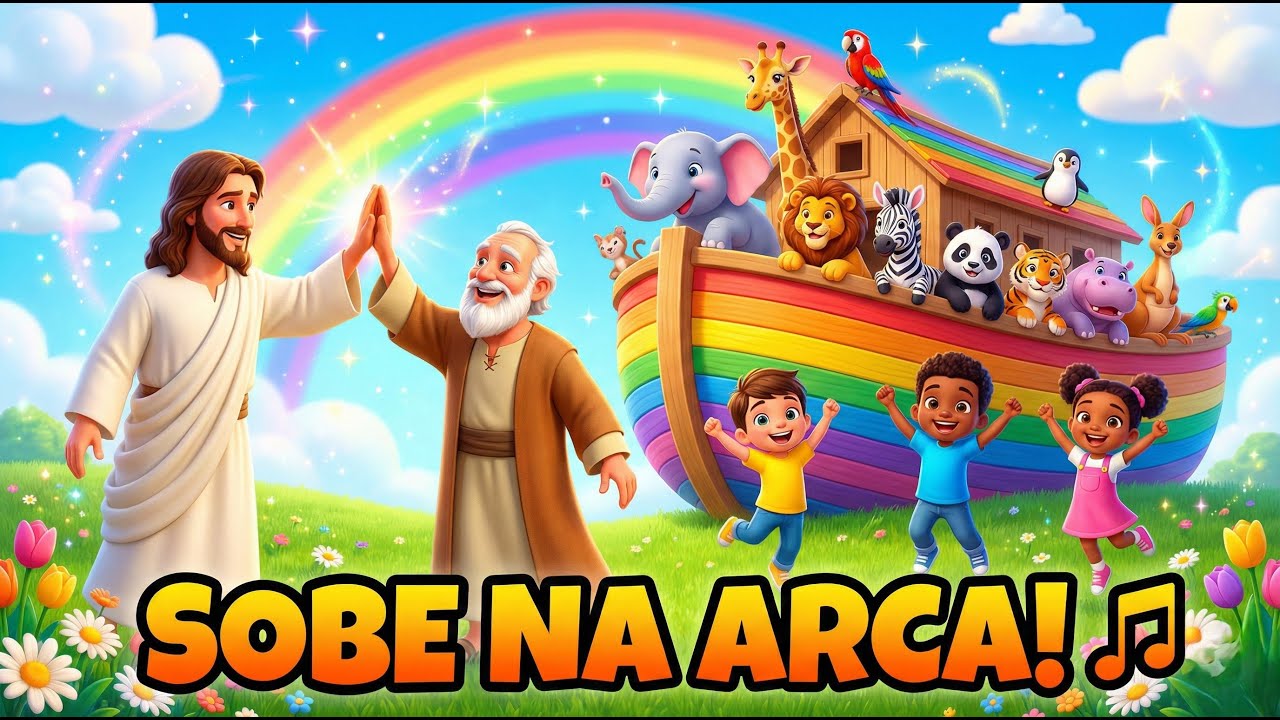 🔨 TOC TOC TOC! Jesus e Hero Kids na Arca de Noé | Música para Crianças e Louvor Infantil