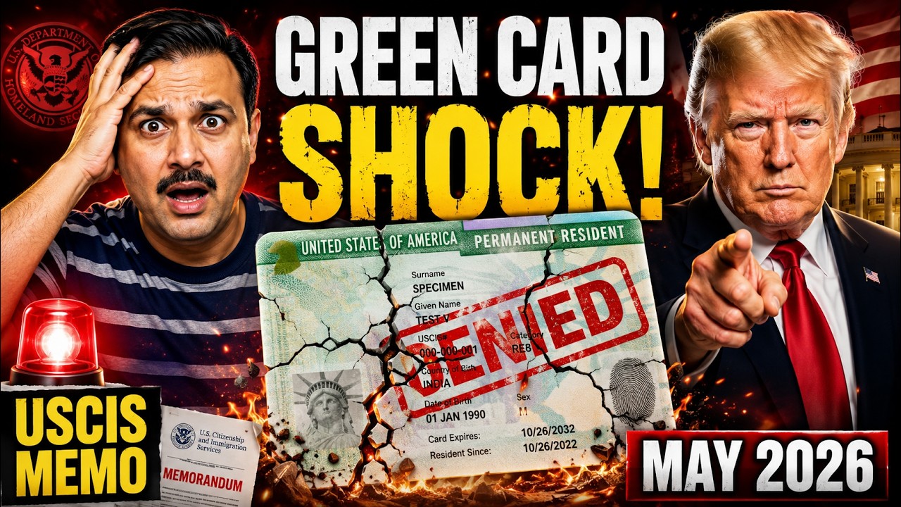 GREEN CARD SHOCK  New USCIS Memo Forces Applicants to Leave USA June 2026