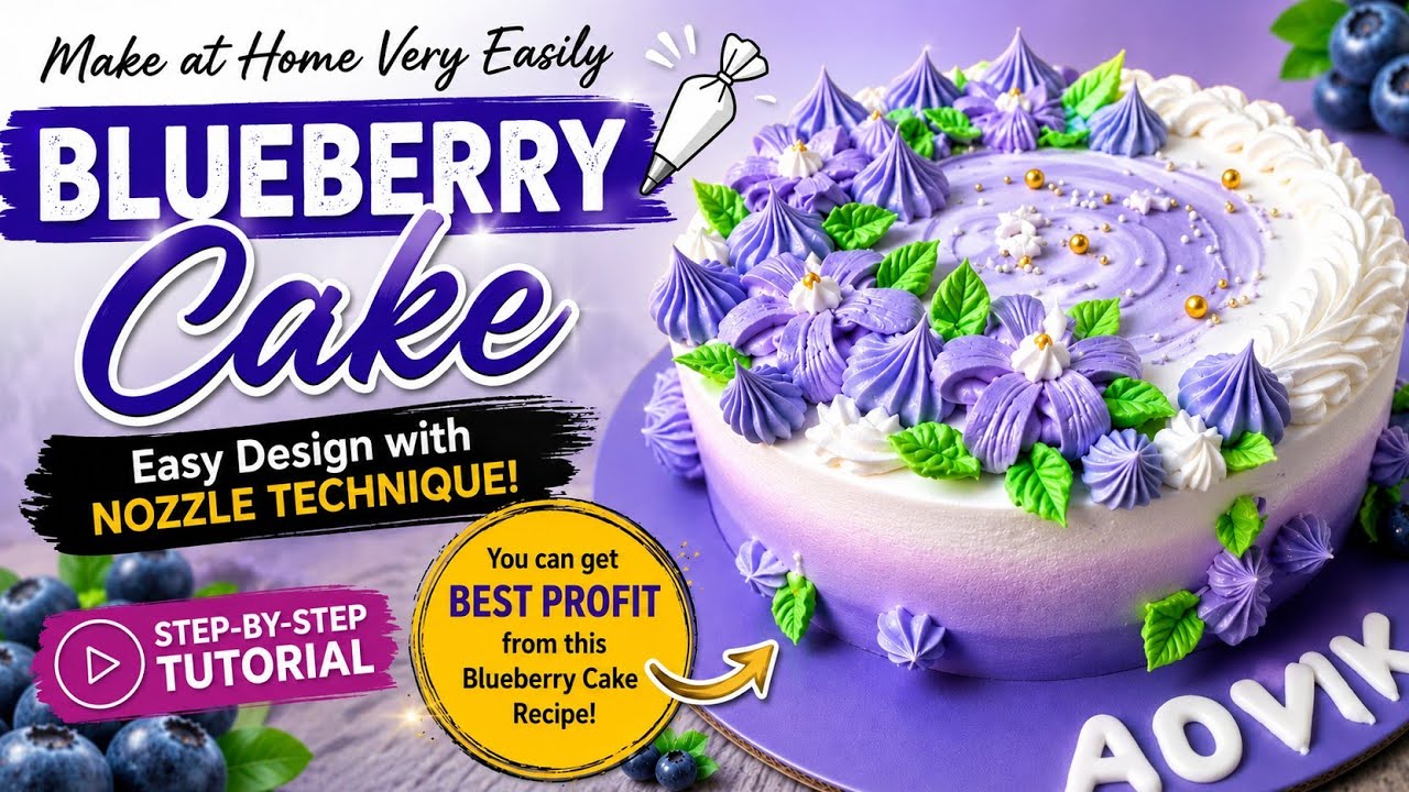 For bignner kaise regular customer milte hai..Blue berry🫐cake❤ka #cakedecorating #cake #latest#yt 😍