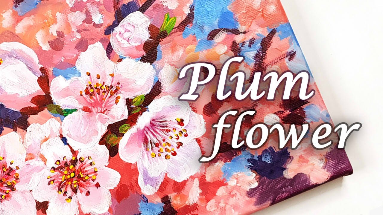 Painting Plum blossom/ Let's paint / (SUB) #181