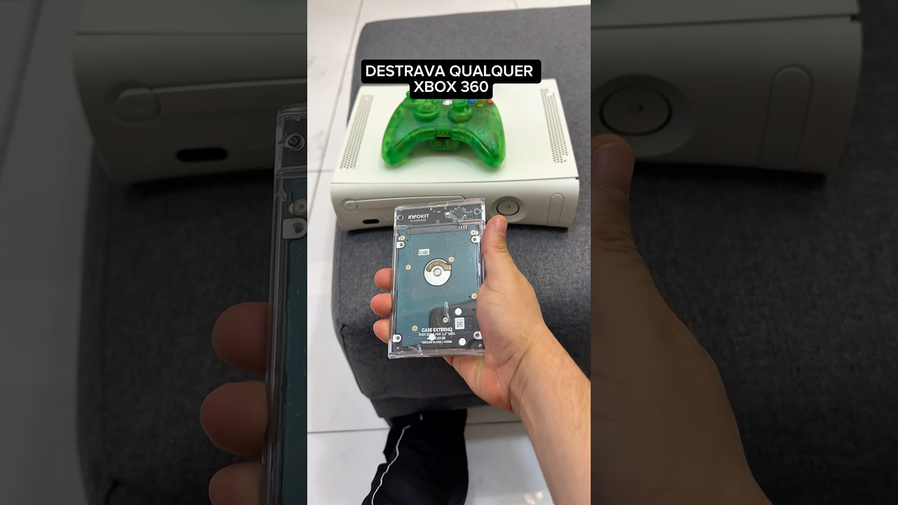 Comprei o HD que destrava qualquer XBOX 360 🤩✅ #Shorts