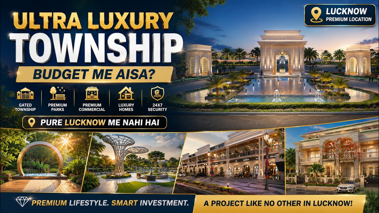 Best Plot Investment In Lucknow 2026 🔥 Skyom City Sisendi Road | RERA Approved Township