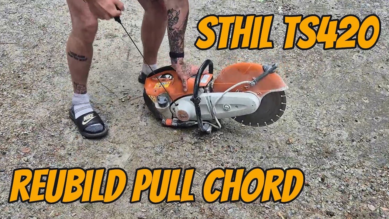 Fix Your Sthil TS420 in Less Than 10 Minutes! Pull Cord Assembly Rebuild Tutorial