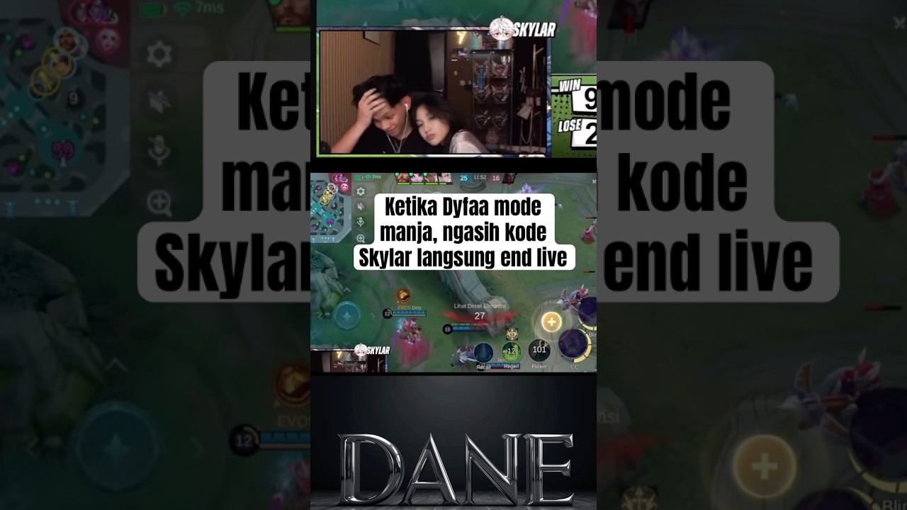 Ketika Dyfaa kasih kode ke skylar, auto end live 