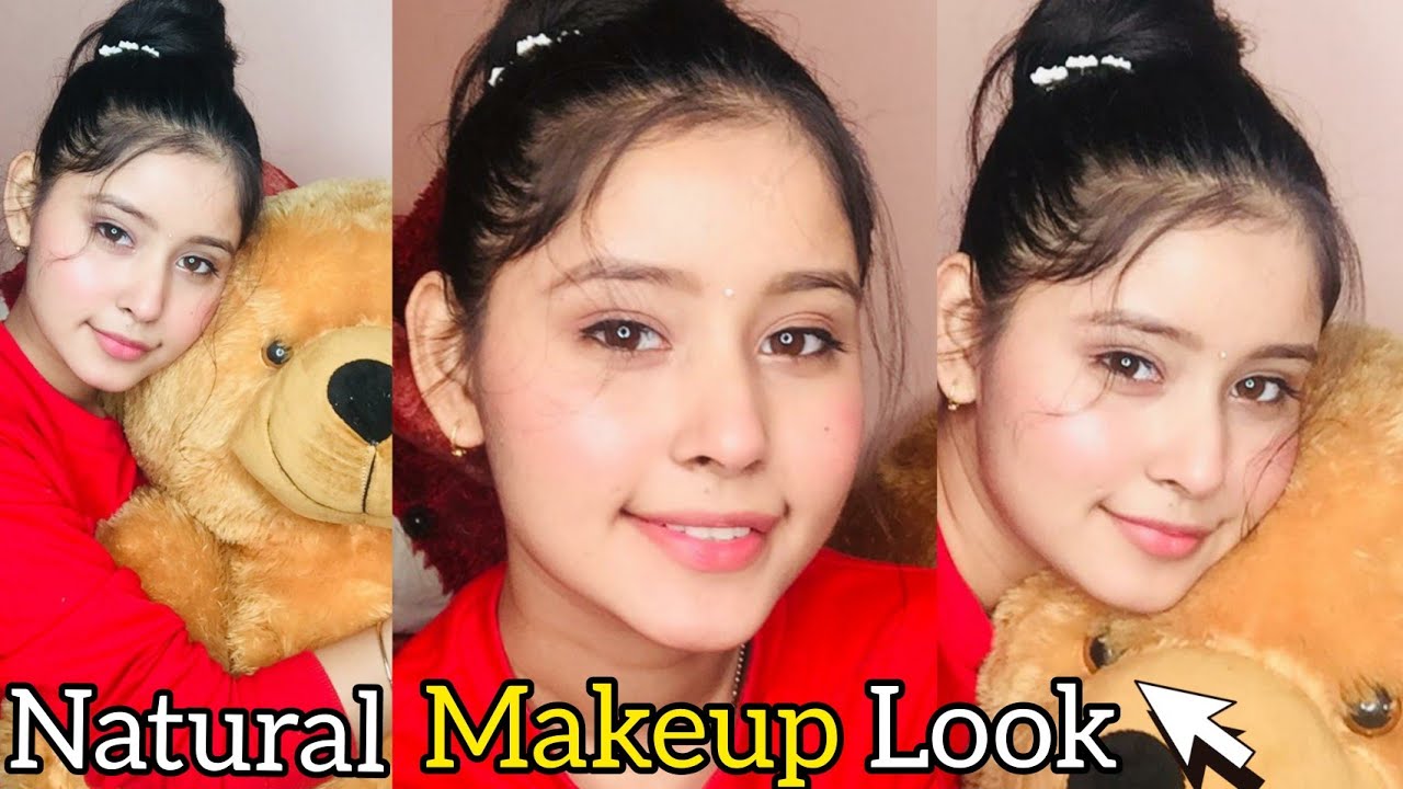 NATURAL MAKEUP LOOK-Everyday Makeup| for Beginners and Teenagers| Quick and Easy | KiranTutorialz