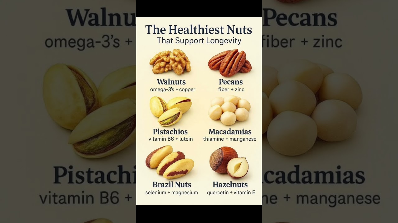 Best nuts that support longevity | eat smart and be healthy #healthnut #lifestyle #healthylifestyle