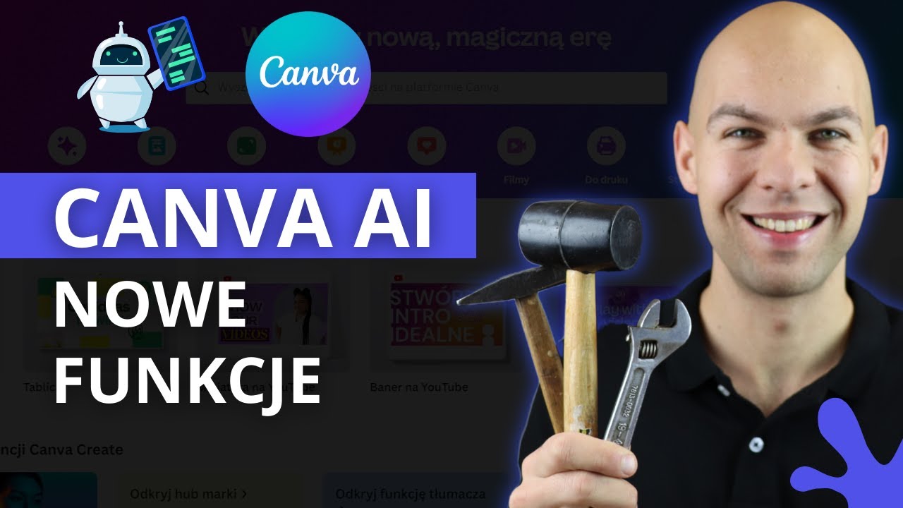 Canva AI  Nowe Przydatne Funkcje Grafika AI Tutorial pl Canva Pro