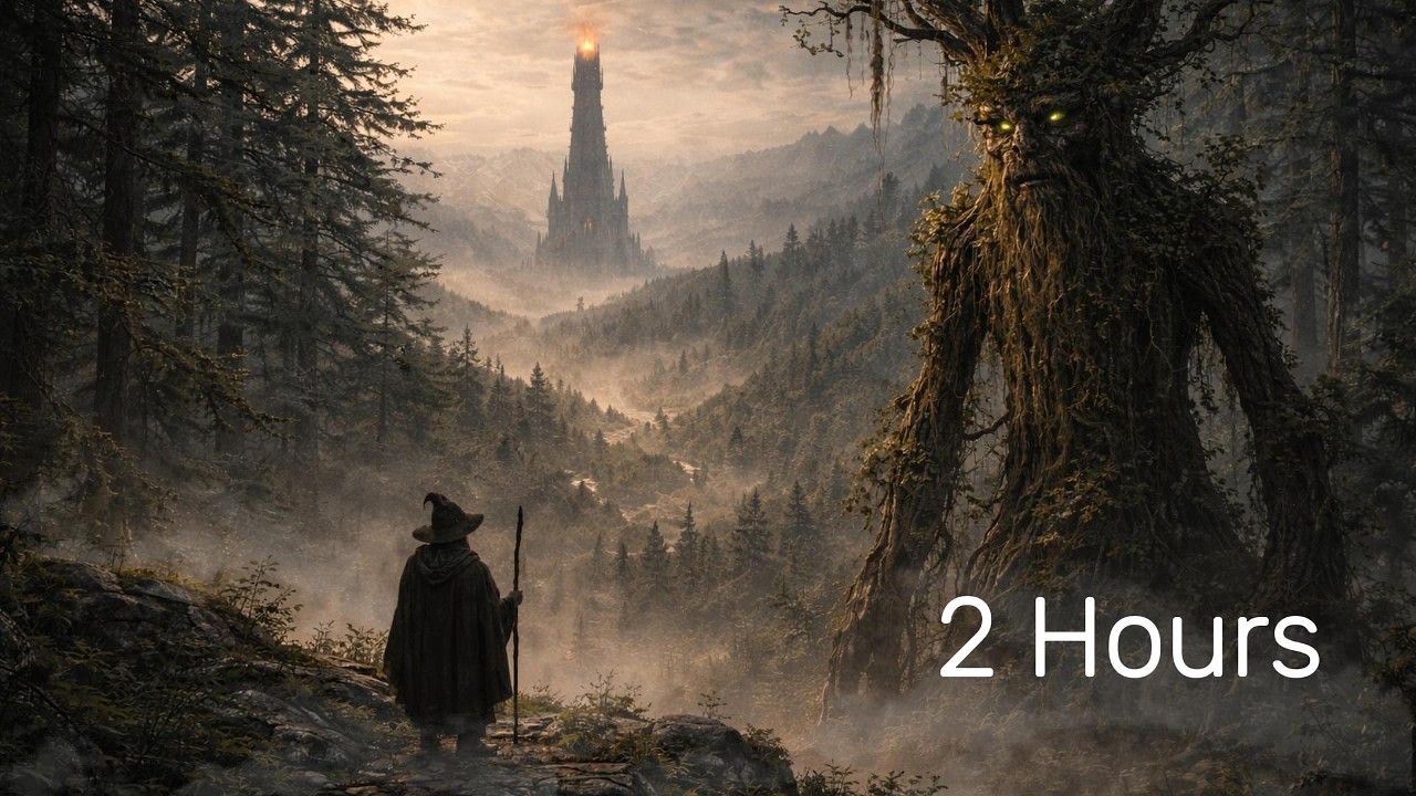 Whispers of the Ancient Forest | 2 Hours Calm Cinematic Medieval Music for Study