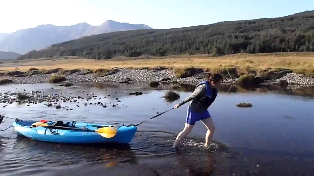 Kayaking on Loch Coulin, Scotland 3 of. Sept 2015