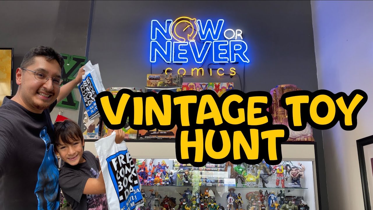 Vintage Toy Hunt @ Now or Never Comics San Diego | toy hunting for Star Wars 80s 90s toys