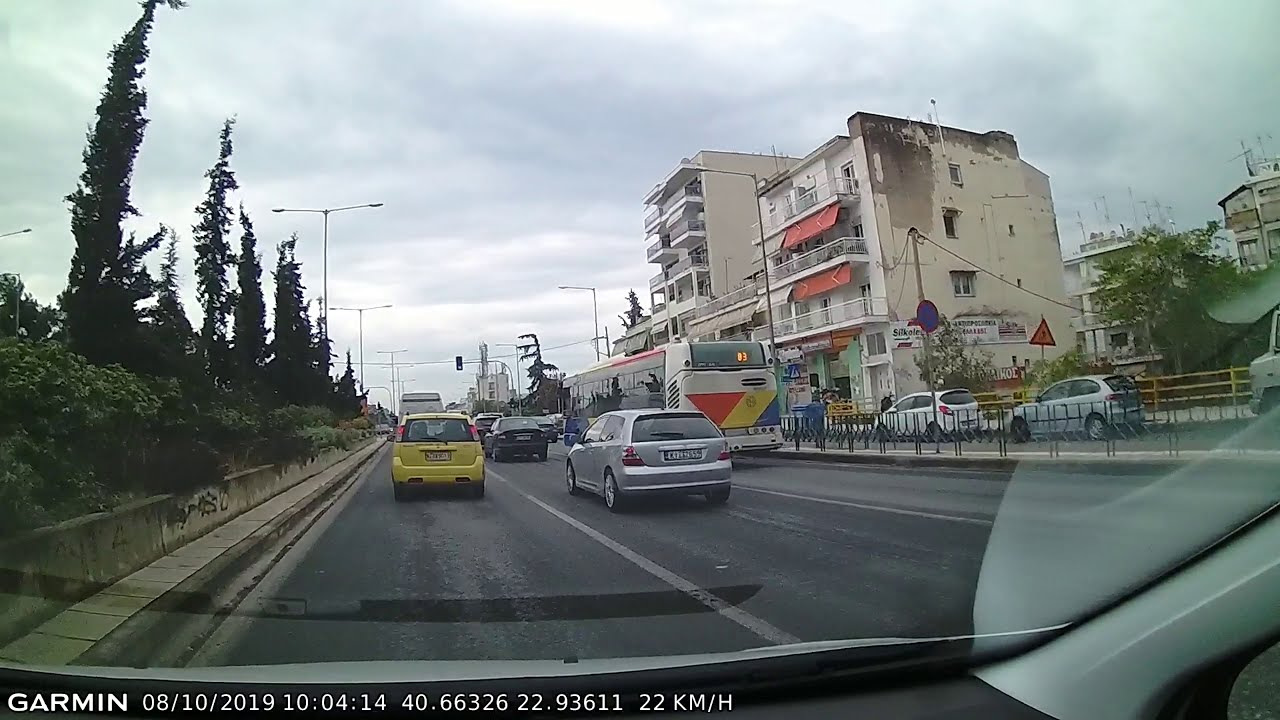 DRIVE #824: Streets of Thessaloniki (Solun) (Greece) (timelapse 4x) *Read Description*
