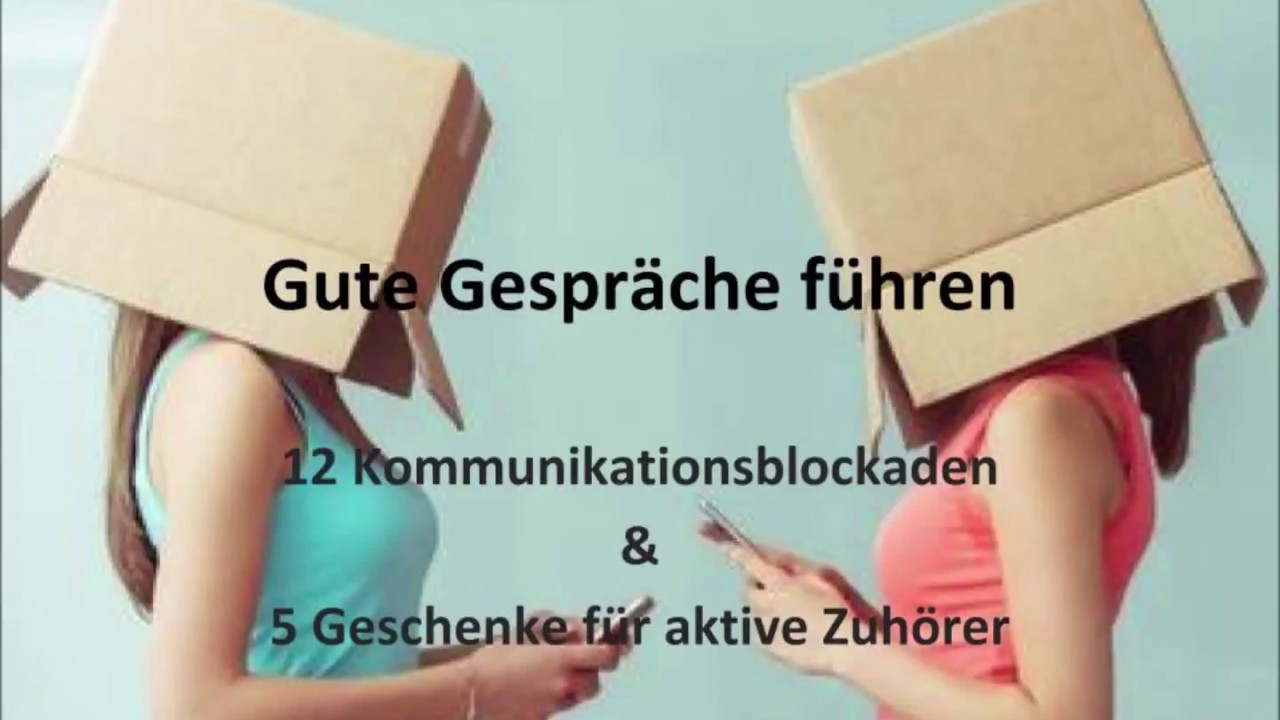Gute Gespräche führen für mehr Beziehungsqualtiät (Teil1)