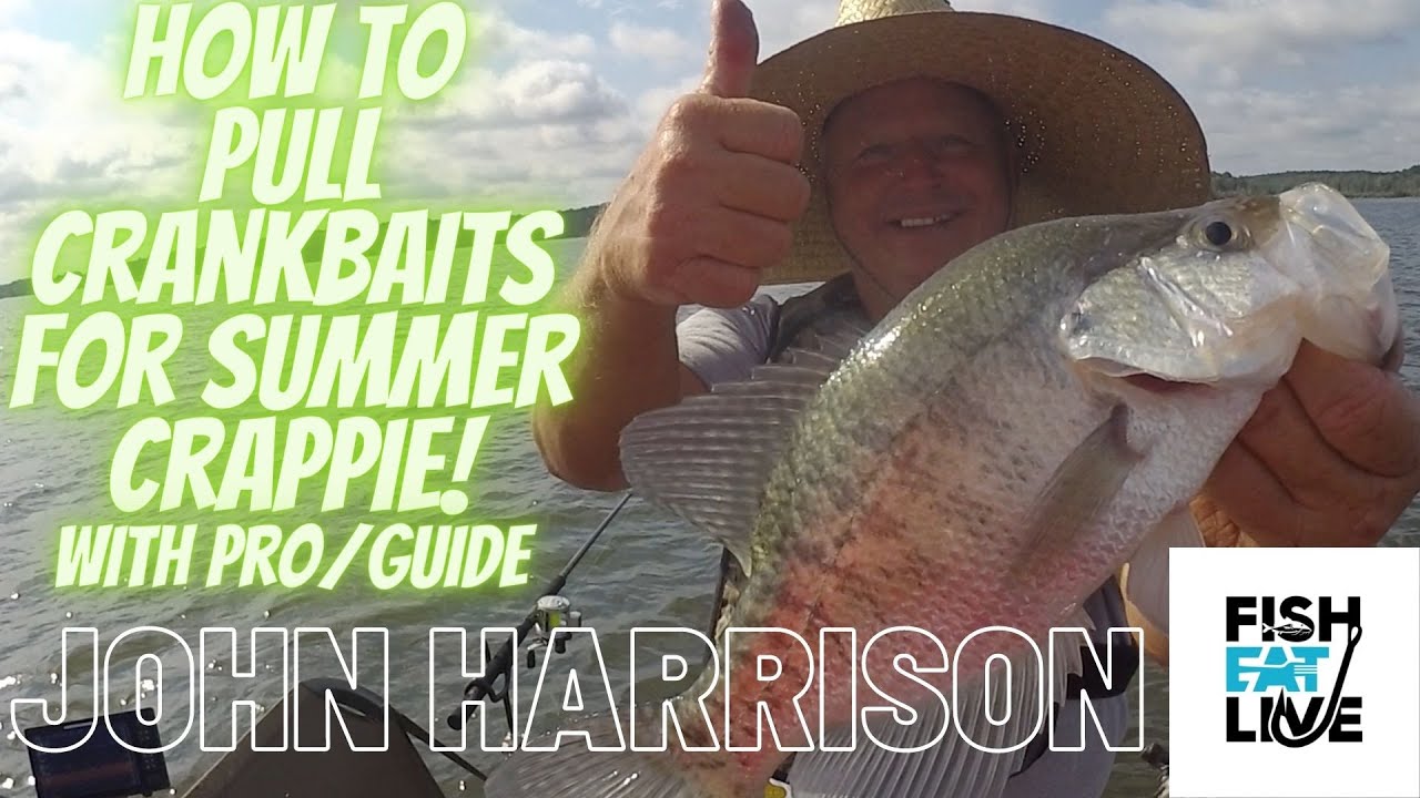How to pull crankbaits for Summer Crappie with Pro / Guide John Harrison!