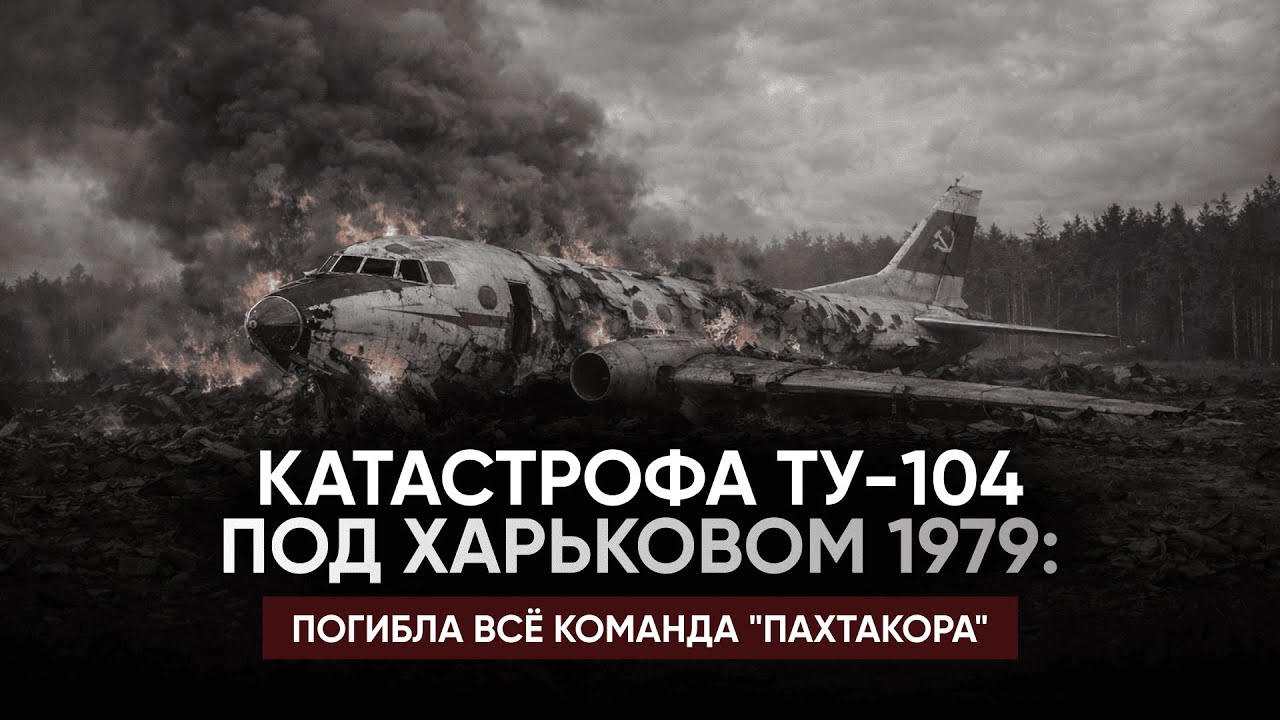 КАТАСТРОФА ТУ-104 ПОД ХАРЬКОВОМ 1979 | ПОГИБЛА ВСЁ КОМАНДА 