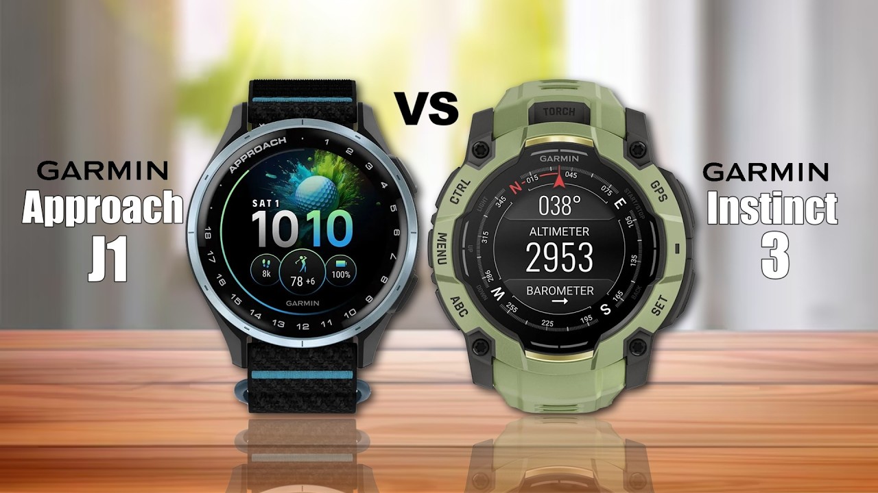 Garmin Approach J1 vs Instinct 3 AMOLED 50mm &ndash; Full Specs Comparison