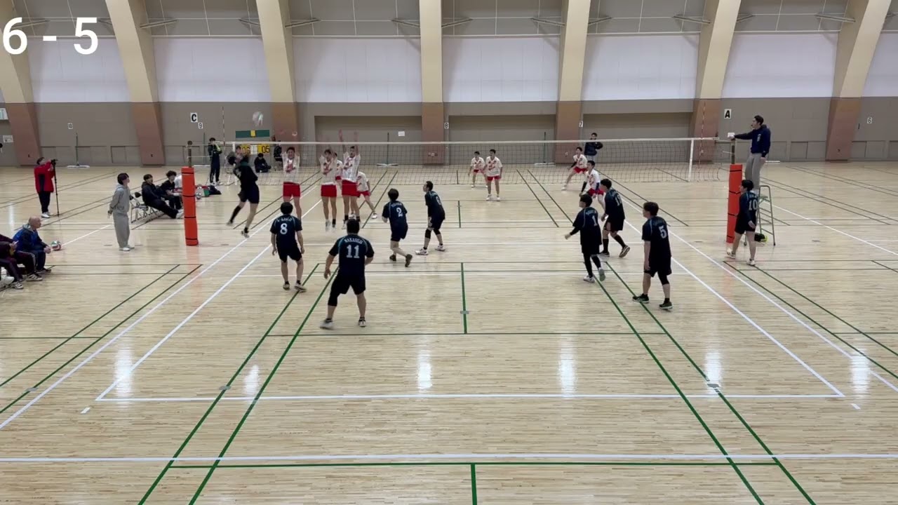 【令和7年度安佐南区大会】中筋学区VS梅林学区（崇徳高校3年生）　第1セット