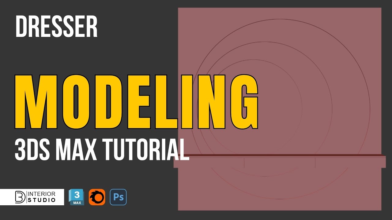 Dresser Modeling in 3ds Max | Step-by-Step Tutorial for Beginners | @3dinteriorstudio