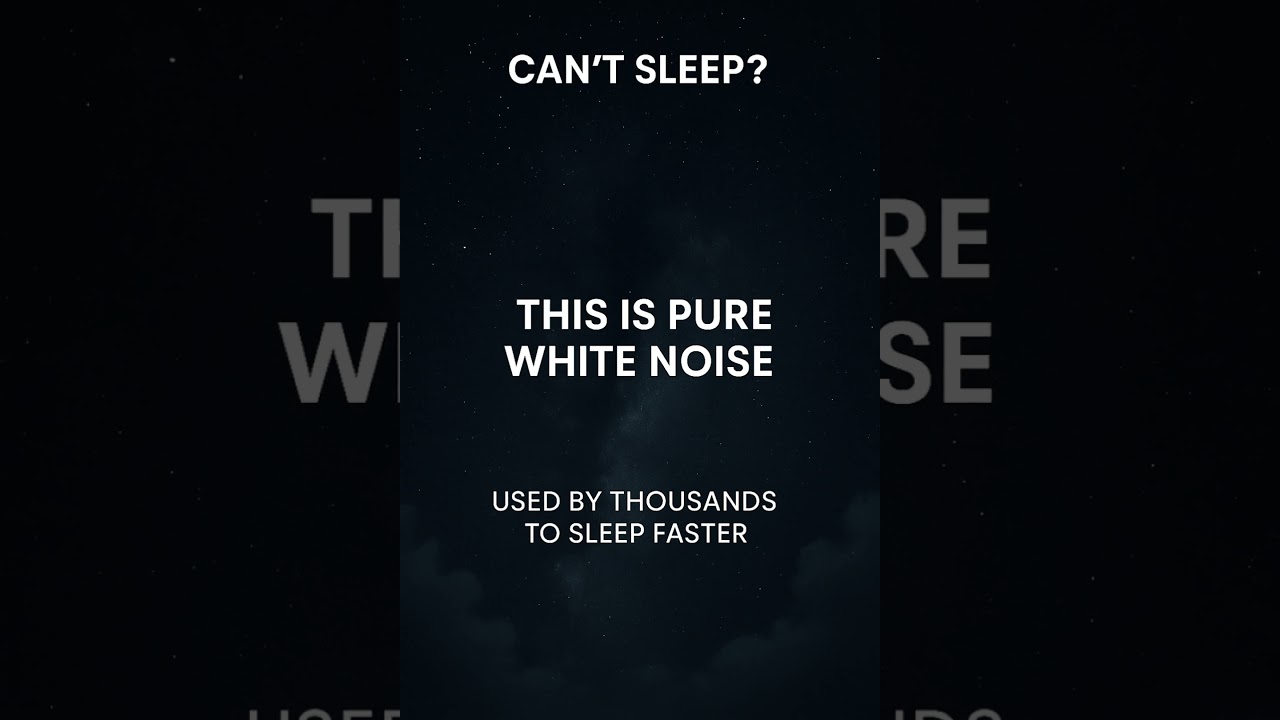 This White Noise Will Knock You Out 😴 #shorts #WhiteNoise #SleepHack #InsomniaHelp #shortsfeed