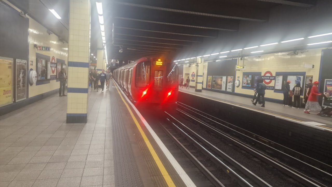 Journey On The District Line S7 Stock From Dagenham East To East Ham
