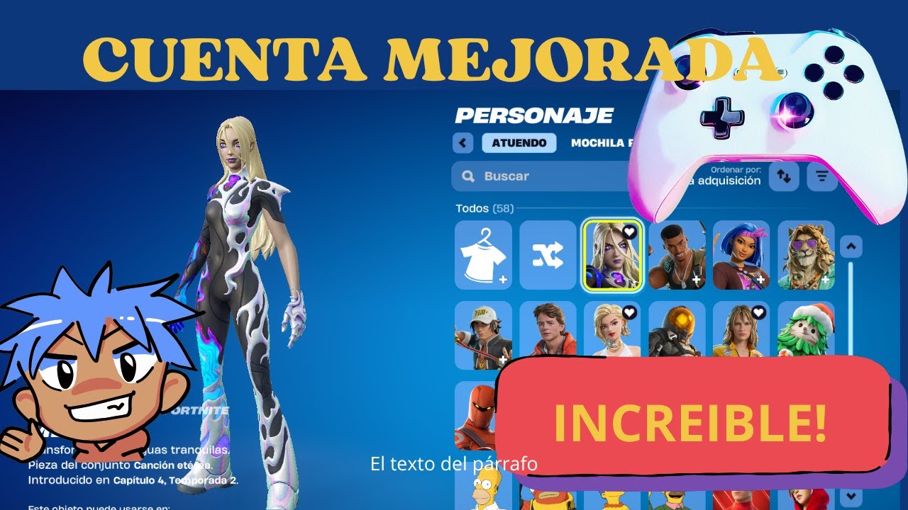 🔥 FORTNITE CUENTA SECUNDARIA MEJORADA 2026