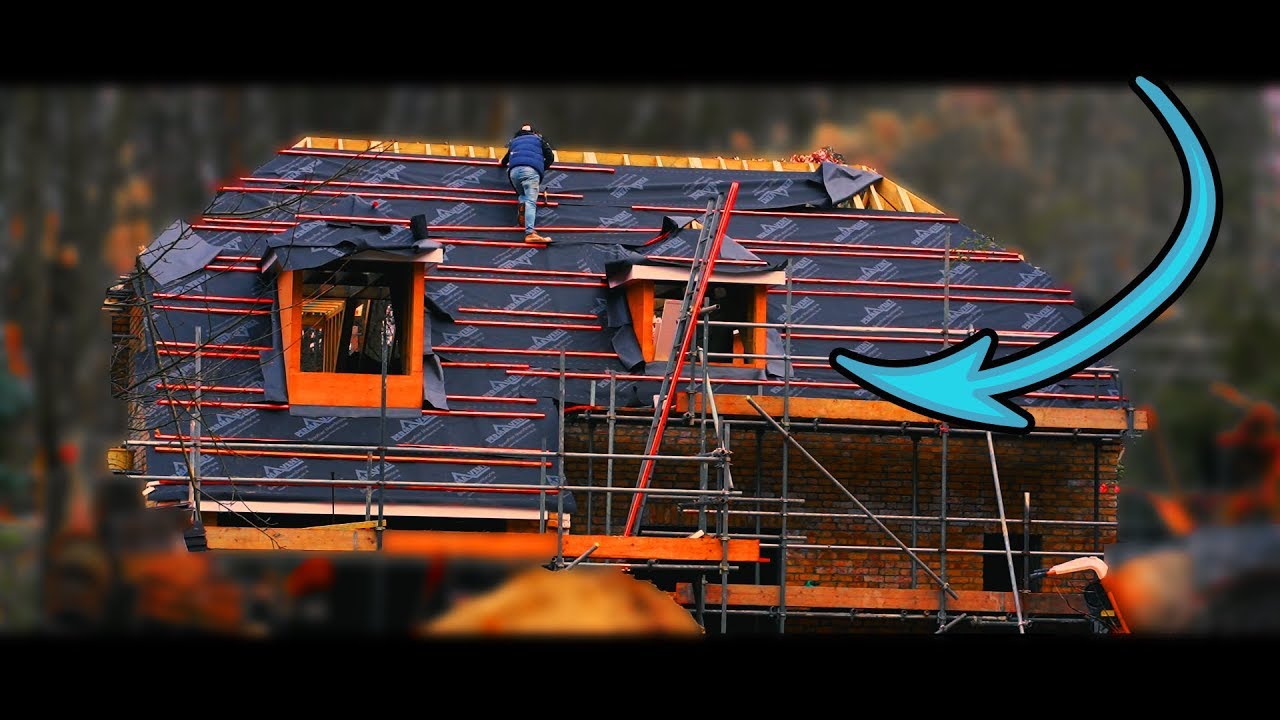 BUILDING A HOUSE ALONE from START TO FINISH | E.P 39 [Starting on the roof]