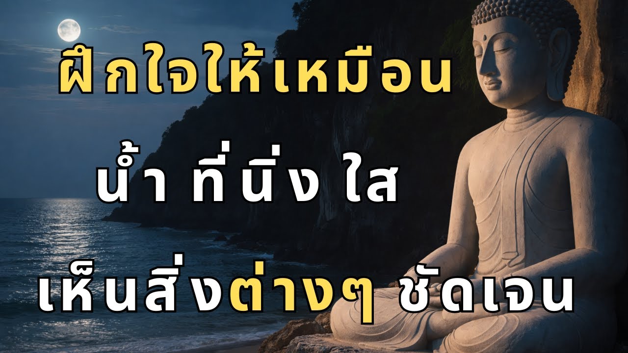 ฝึกใจให้เหมือนน้ำที่นิ่ง ใส เห็นสิ่งต่างๆ ชัดเจน | ฝึกสติ | สมาธิ | ฟังธรรมะตอนเช้า