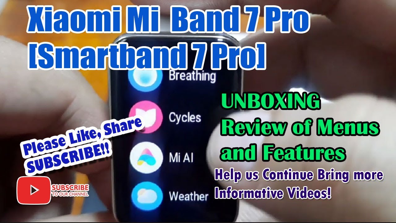 Xiaomi Mi Band 7 Pro [Smartband 7 Pro] - Unboxing and Review of Menus, Features