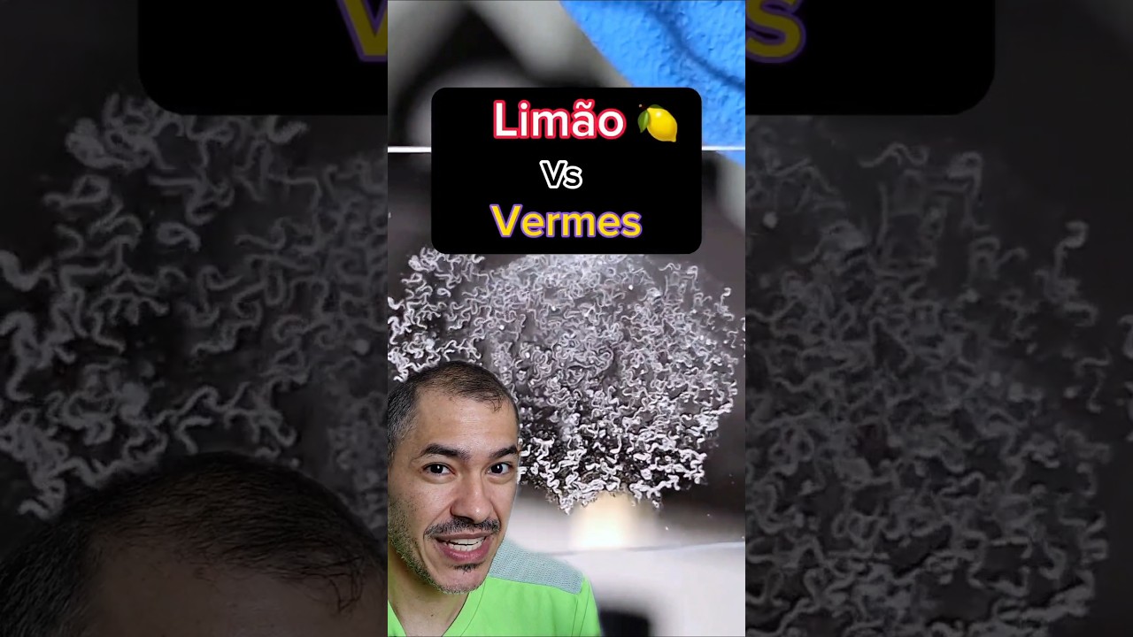 Lim&atilde;o-Taiti contra Vermes! Ser&aacute; que ele deu conta? #curiosidades #microscopio #biologia #aprender