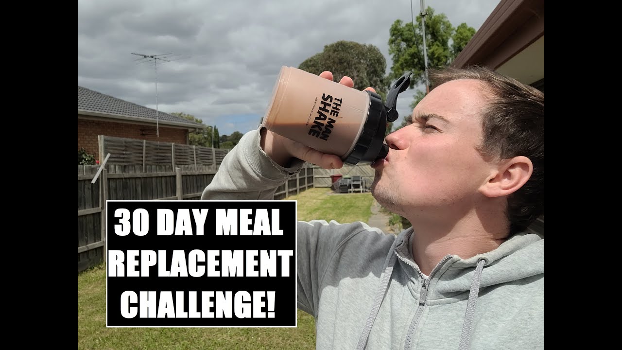 MASSIVE WEIGHT LOSS! - 30 Day Meal Replacement Challenge (The Man Challenge)