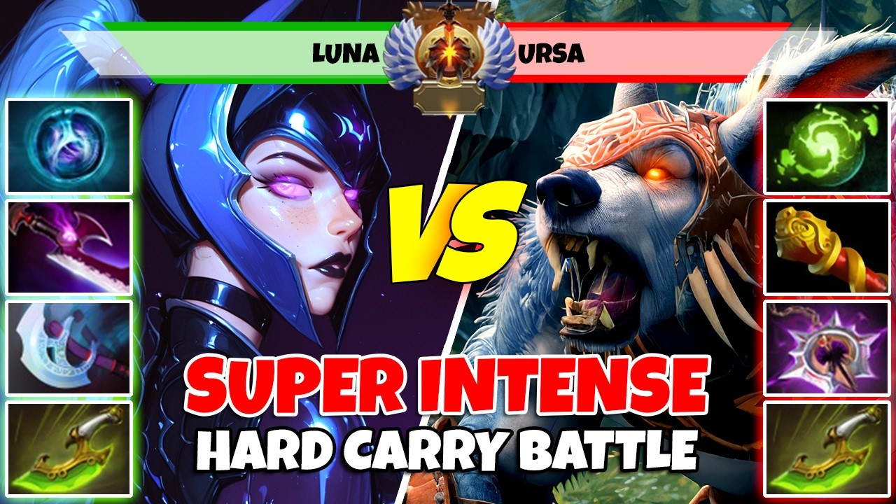 LUNA (Carry) vs URSA (Carry) - Epic Battle Of Immortal Rank Dota 2 Players - Z Dota 2