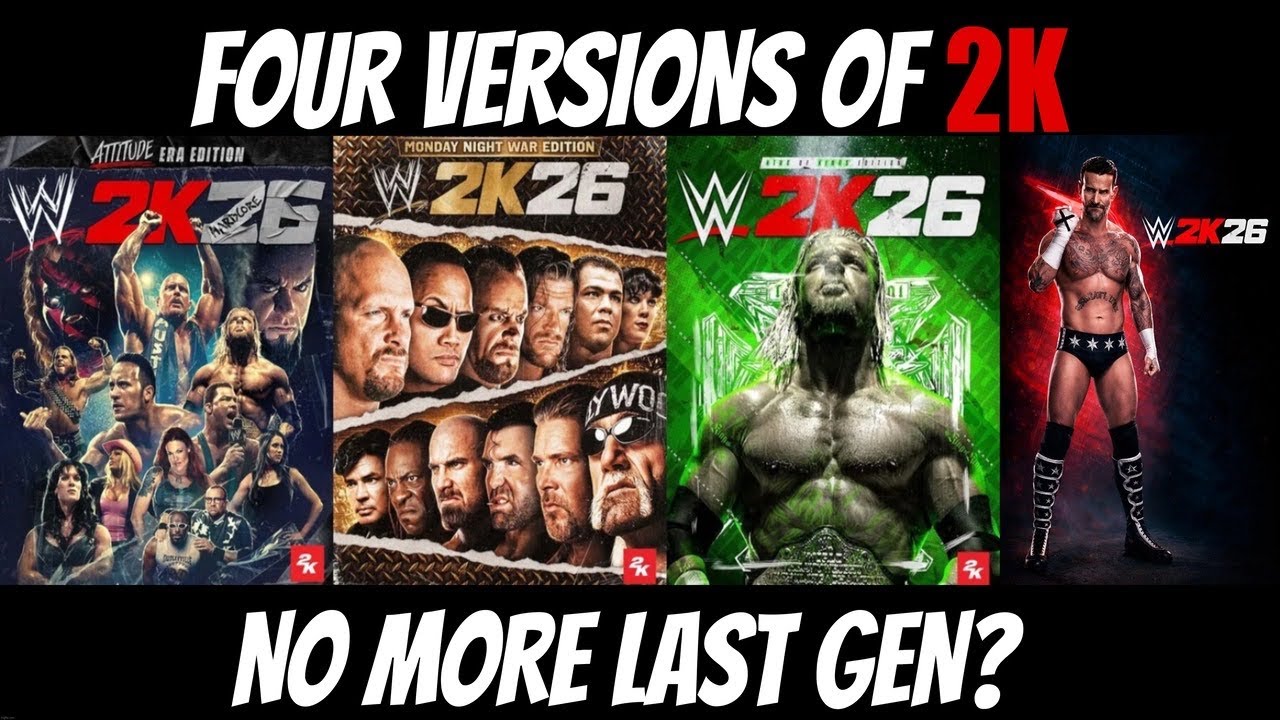 WWE 2K26 News - No More Last Gen! All Four Version Differences!