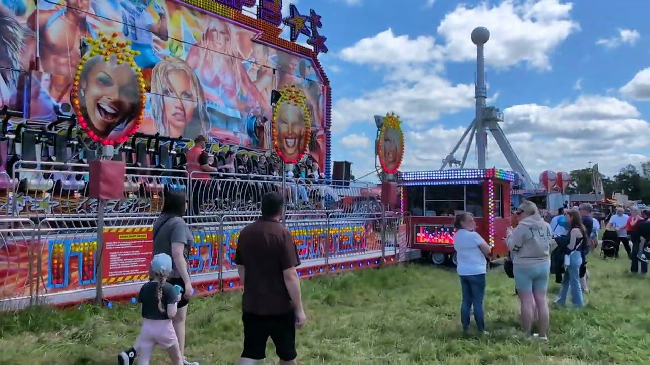 Full walk through of Newcastle hoppings of all main rides 22nd June 2024
