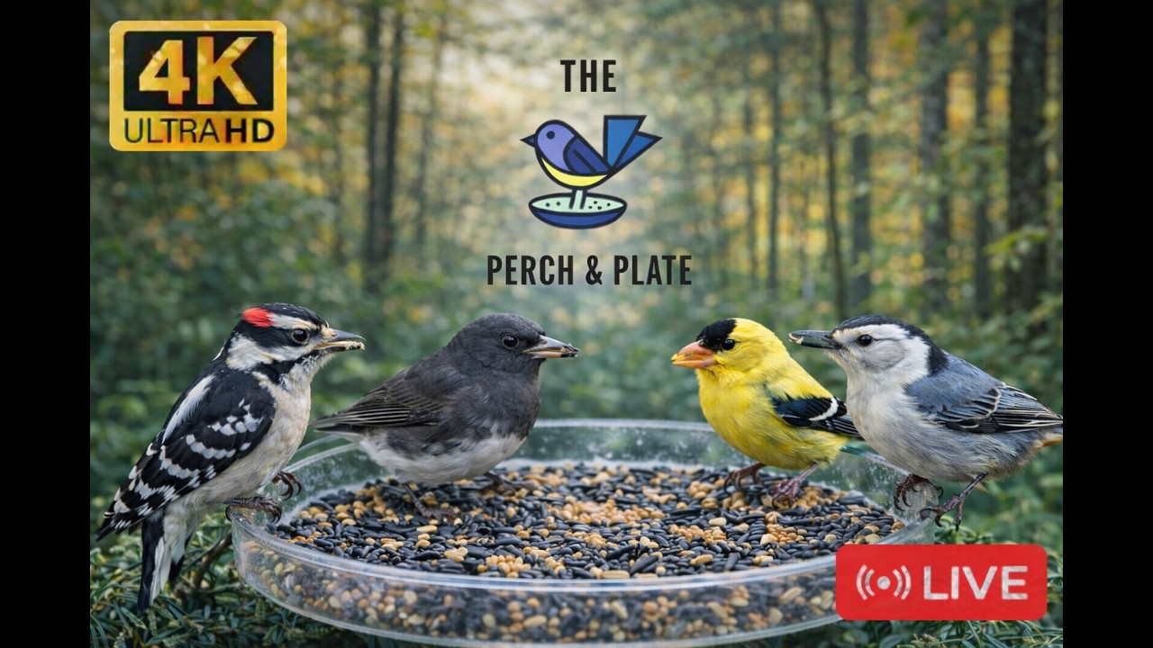 LIVE | The Perch & Plate! Lots of visits today| Cozy Relaxing Stream