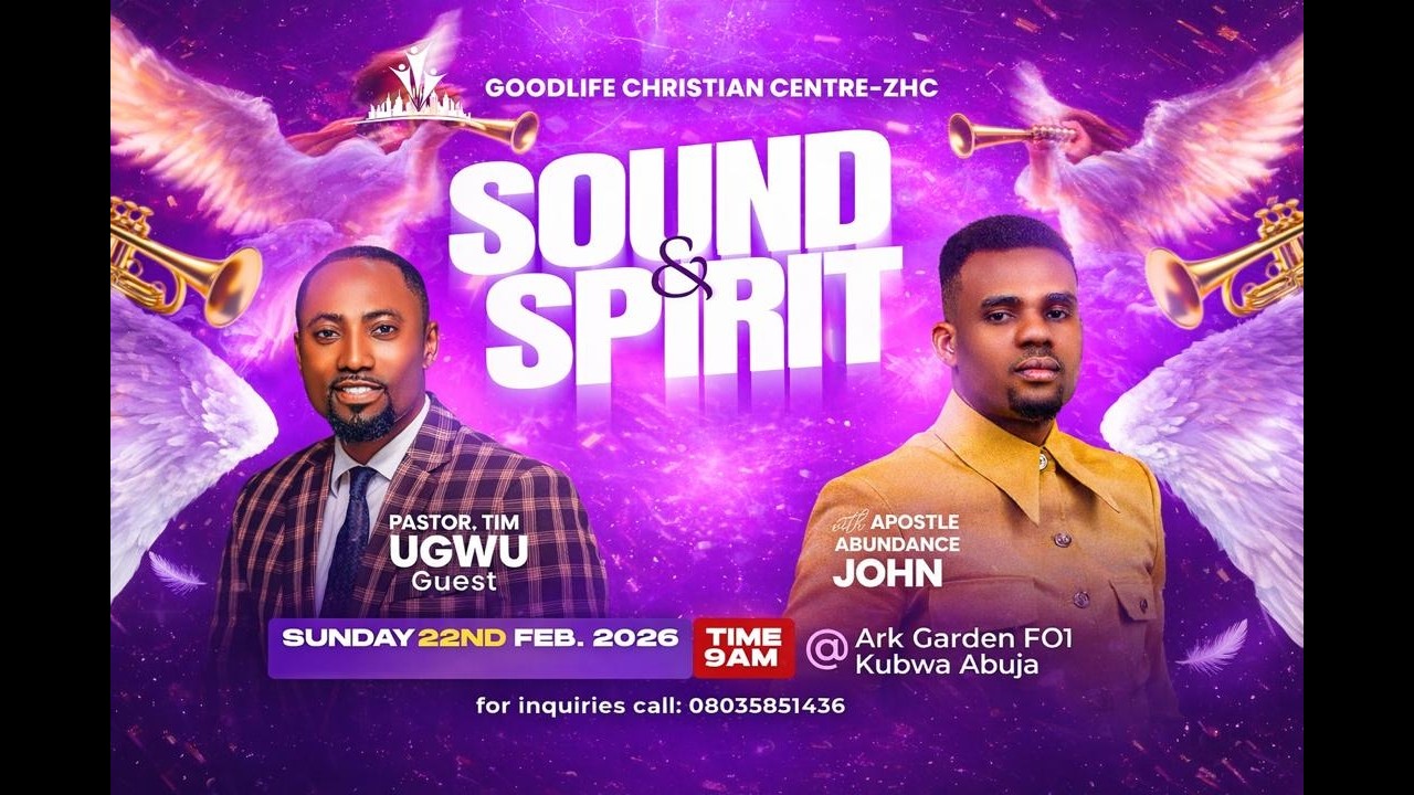SUNDAY SERVICE (SOUND AND SPIRIT)  - LIVE WITH APOSTLE ABUNDANCE JOHN 22|02|2026