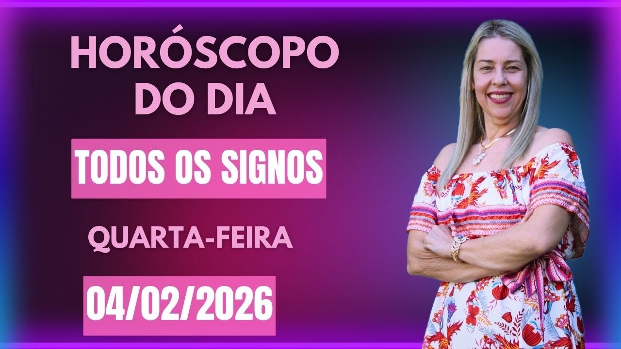 Horóscopo de hoje 04/01/26, QUARTA-FEIRA, previsão para todos os signos! amor, saúde, dinheiro..