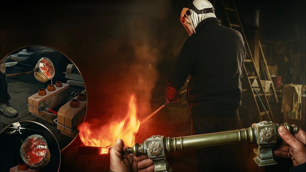 Replica de herraje francés del siglo XX | Aluminium casting process