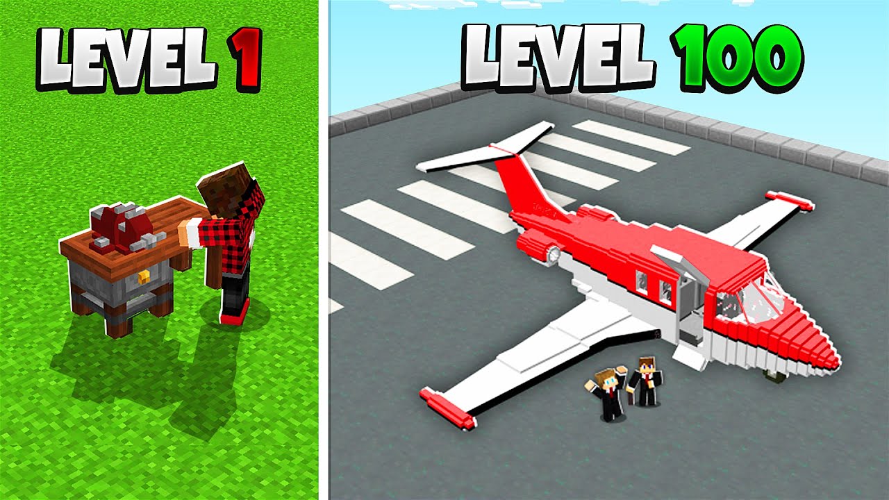 FIQUEI RICO NO SIMULADOR DE AEROPORTO NO MINECRAFT