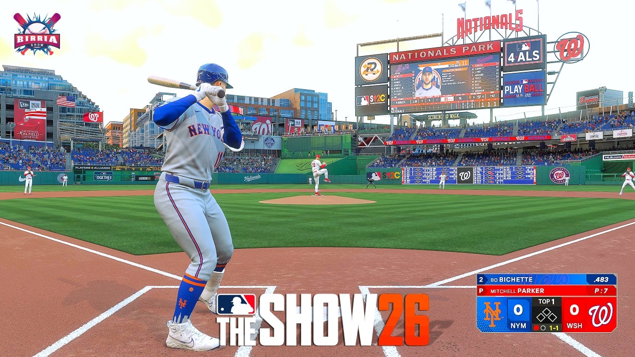 Mets vs Nationals: New 2026 Roster Debuts | PS5 4K