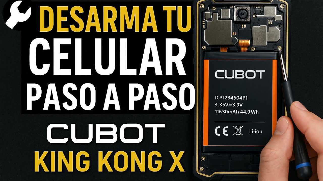 Tutorial paso a paso para desarmar el Cubot Kingkong X ✅