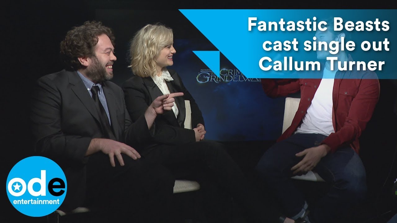 Fantastic Beasts cast single out Callum Turner over one-word answers