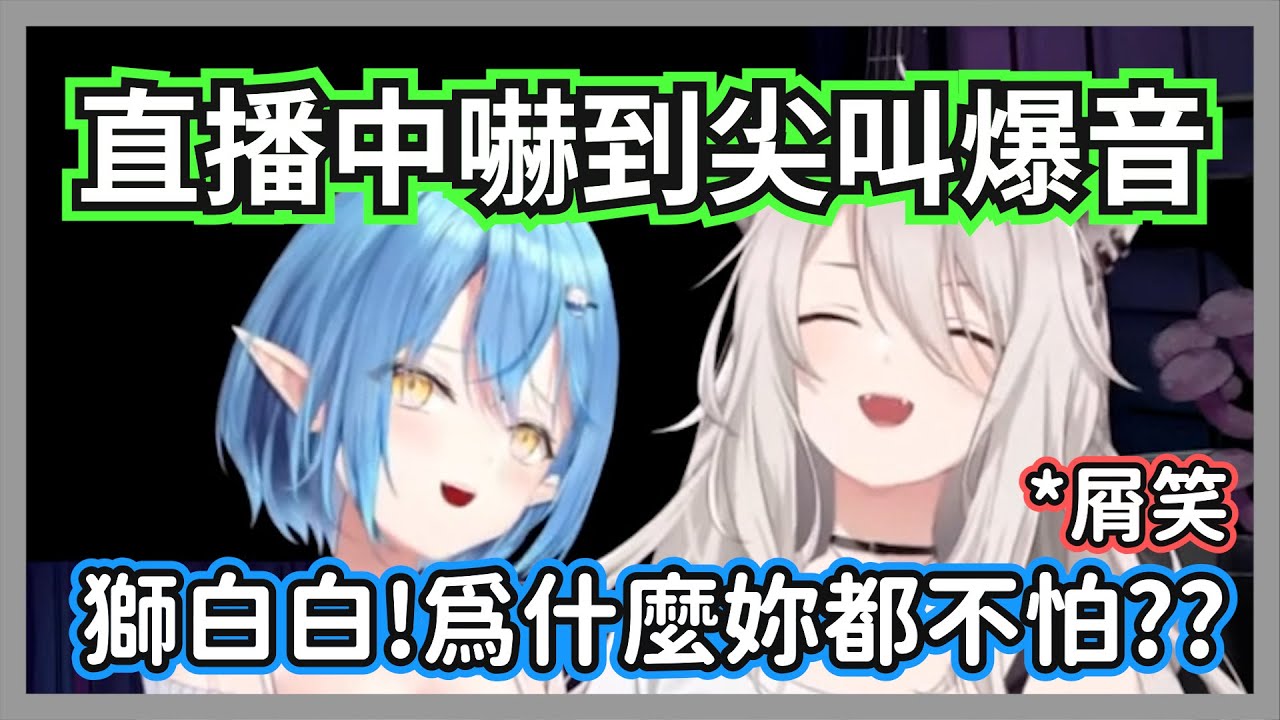 直播中數次嚇到尖叫爆音的菈米，讓還沒看到鬼的446差點就先笑死w【獅白牡丹/雪花菈米】【hololive精華】