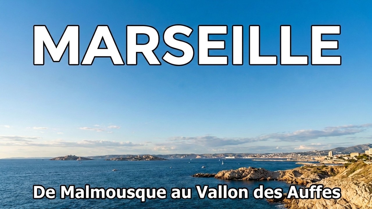 MARSEILLE 🇫🇷 Ballade le long de la corniche Kennedy entre Malmousque et le Vallon des Auffes